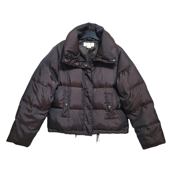 Michael Kors Jackets & Blazers - Michael Kors Brown Lightweight Half Down Puffer Jacket Size Large